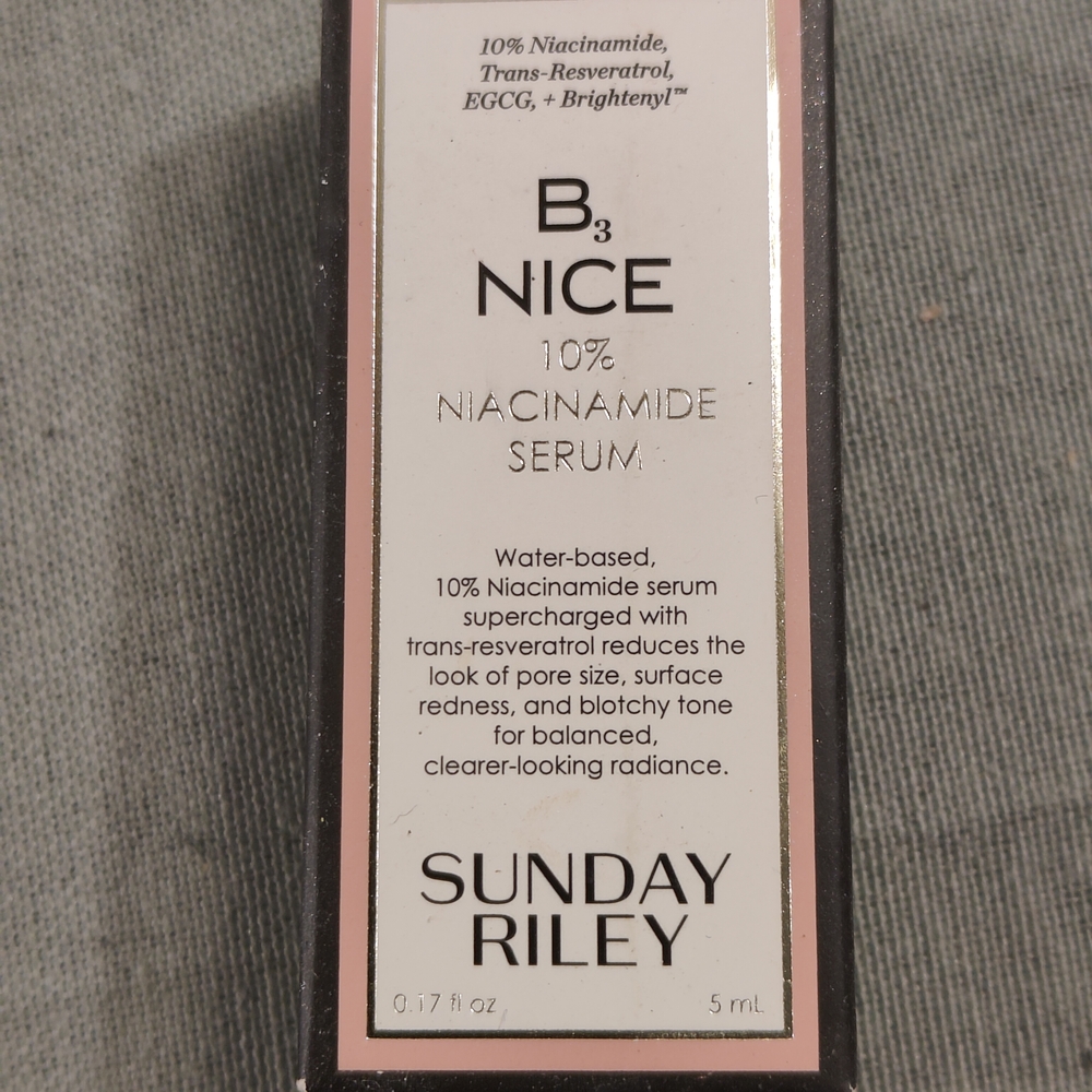 NWT NEVER OPENED Sunday Riley B3 Nice 10% Niacinamide Serum DELUXE SAMPLE